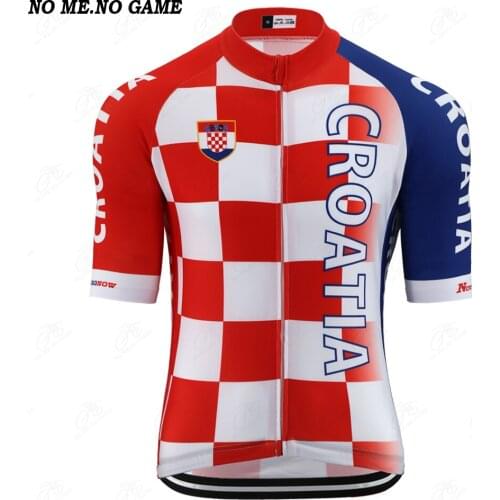 Pro Croatia National Team Cycling Jersey Men Short Sleeve Road Bicycle Jersey Racing Bike Clothing Mtb Ropa Maillot Ciclismo New