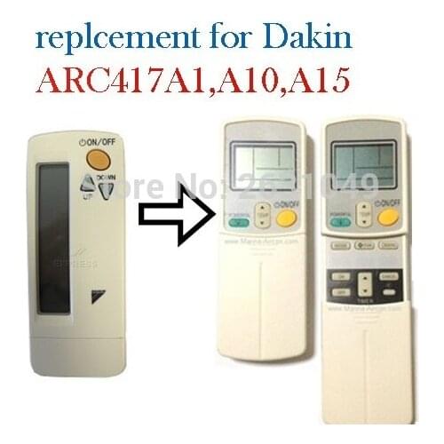 Air Conditioner remote control suitable for DAIKIN ARC417A1 ARC417A10 ARC417A15 ARC423A18, ARC423A2 ARC412A1,ARC412A2 412A3