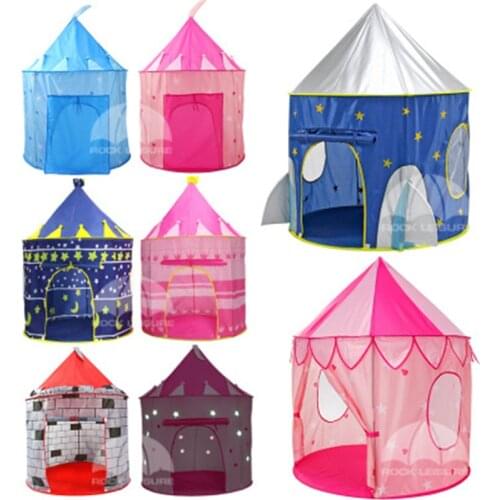 Portable Childrens Tent Foldable Boys and Girls Castle Game House Kids Gifts Baby House Beach Tent Outdoor Toy Tent