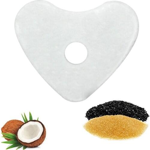 Pet Replacement Activated Carbon Filter Water Dispenser Cat Water Fountain Filter Heart Shape Resin Cotton Dog Drinking Filter