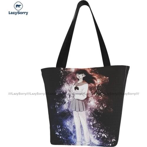Inuyasha Shopping Bag Work Polyester Handbags Woman Bulk Retro Bags