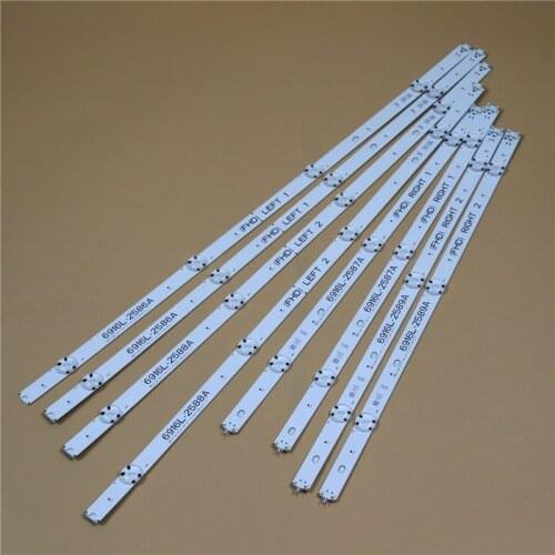 TV LED Array Bars For LG 49LH615V 49LH630V 49LH615V-ZE 49LH630V-ZJ 49LH6420-NE LED Backlight Strips Matrix LED Lamps Lens Bands