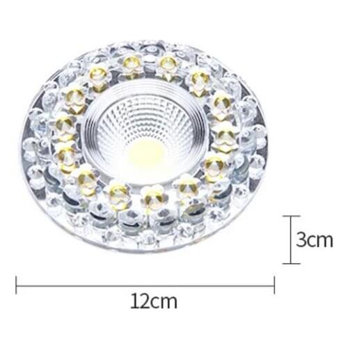 LED Downlight 3W Round Recessed Lamp 220V 230V 240V 110V Led Bulb Bedroom Kitchen Indoor LED Spot Lighting