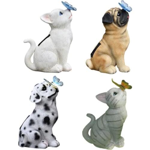 Solar Powered LED Light Garden Statue Balcony Simulation Animal Solar Garden Light Butterfly Lamp For Garden Decor Home Decor