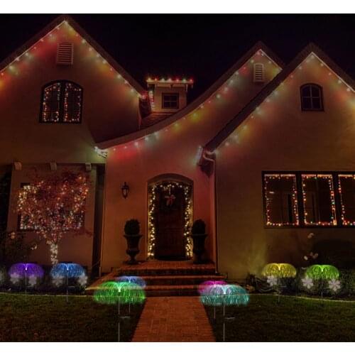 Outdoor Solar Powered Jellyfish Type Lamp LED Solar Weatherproof Decors For Garden Lawn Landscape Holiday Yard Decoration Light