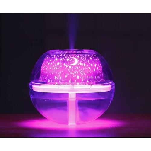500ml USB air humidifier essential oil aroma diffuser ultrasonic household humidifier colorful led night light for home office
