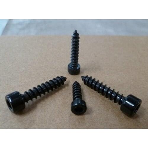 Internal Hex self-tapping M4 x 16mm Dedicated for Fixing Speaker Black 32pcs / lot Free Shipping