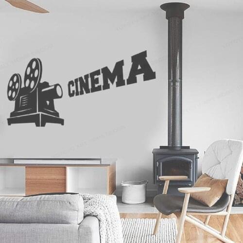 YOYOYU Cinema Vinyl Wall Decals Art Camera Movie Cool Creative Decor Movie Theater InteriorVinyl WallStickerArt Wall Mural HL112