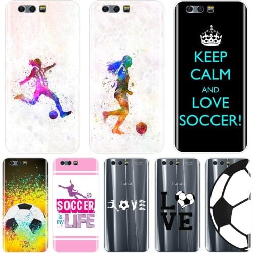 Back Cover For Huawei Honor 7 8 9 10 Lite 7S 7X 7A 7C Pro Soft Silicone Football Love Phone Case For Huawei Honor 8X MAX 10 9 8