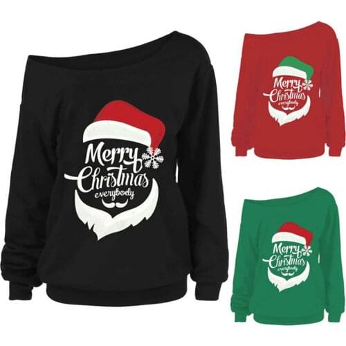 Hoodies Women Sweatshirt Autumn Winter Cartoon Christmas Clothes Long Sleeve Female Tops Women Sudaderas Mujer 2019