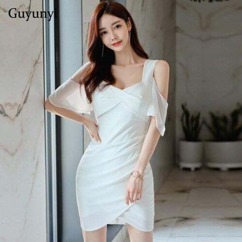 High Waist Tight Dress 2021 Summer White Mini Dress Square Collar Small Folds Sexy Strapless Elegant Party Dress Women