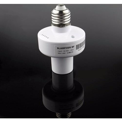 1PCS E27 Screw WiFi 433MHz RF Light Lamp Bulb Holder Cap Socket Smart Home NEW