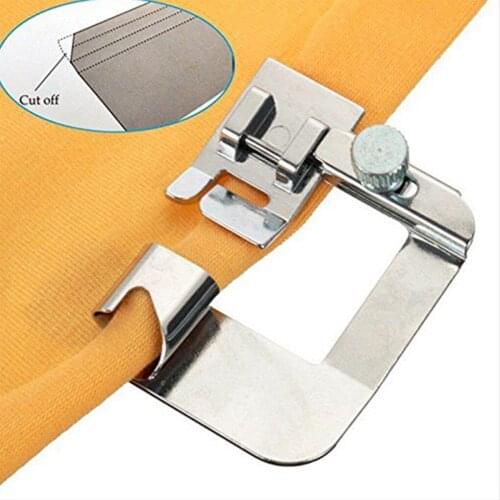 1PC Rolled Hem Pressure Foot Sewing Machine For Singer Brother Low Shank Adapter Blind Stitch Presser Foot for Sewing Machine