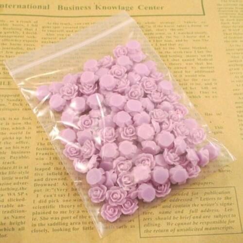 10mm purple Designs Resin Flower Cabochons Jewelry DIY Accessorie 200PCS/LOT 004004015