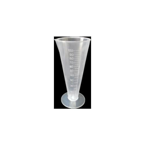 10pcs 100ml trigonometric capacity measuring cup plastic beaker taper measuring cup with scale messcylinder