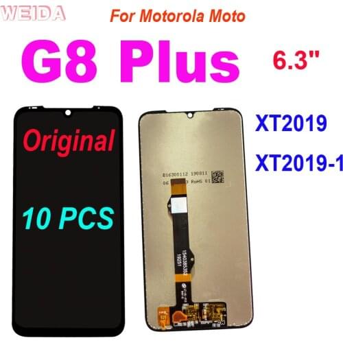 10 pcs Original LCD For Motorola Moto G8 Plus XT2019-1 Lcd Display Touch Screen Digitizer Screen Assembly For Moto G8 Plus LCD