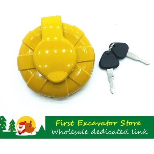 Excavator accessories For VOLVO Lingong 60/80/120/140/210/240/290/360/480 Fuel tank cap High quality anti-theft diesel tank cap