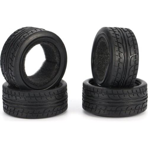 4pcs 1/10 Medium Grain Drift RC On-road Car Tyre RubberTire Tyre 49mm For Traxxas HPI Kyosho Racing HSP Wheels