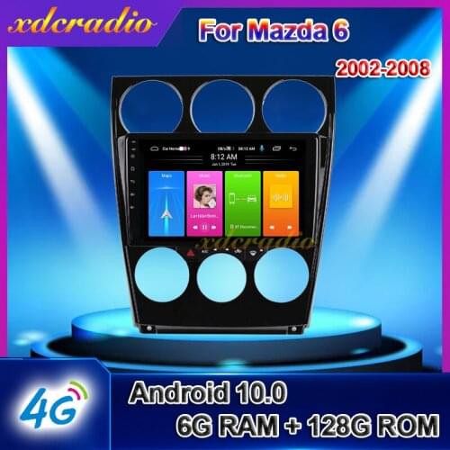 Xdcradio 9 Inch IPS Android 10.0 Car Radio For Mazda 6 Auto Multimedia Player GPS Navigation DSP QLED Carplay 2002-2008