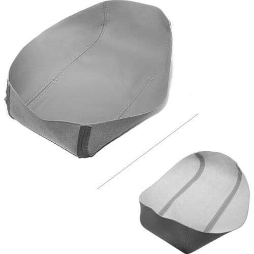 Car Accessories Center Console Lid Armrest Box Leather Cover Sticker Trim For Nissan Pathfinder 2001 2002 2003 2004 Gray