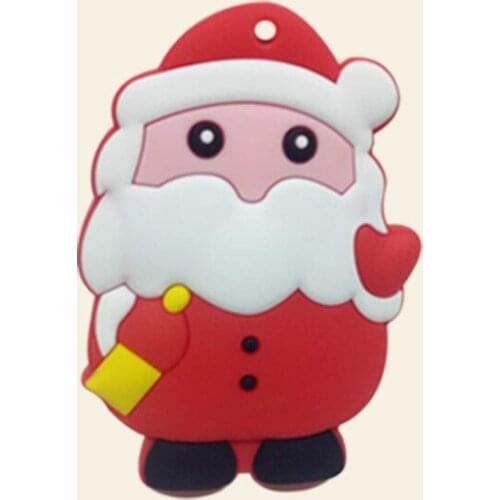 Safe Silicone Baby Teether Toy Bpa Free Santa Claus Christmas Tree Chew Toys Teething Rings Teethers For Babies Teethers