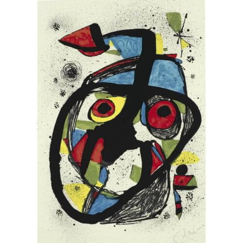 Joan Miro Carota Art Film Print Silk Poster Home Wall Decor 24x36inch