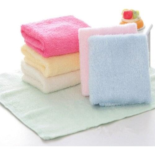 6 Pcs Children 2017 Hot Sale Hand Towel Bamboo Baby Towel 25x25cm Face Towels Care Wash Cloth Kids Hand Towel For Newborn J-01A
