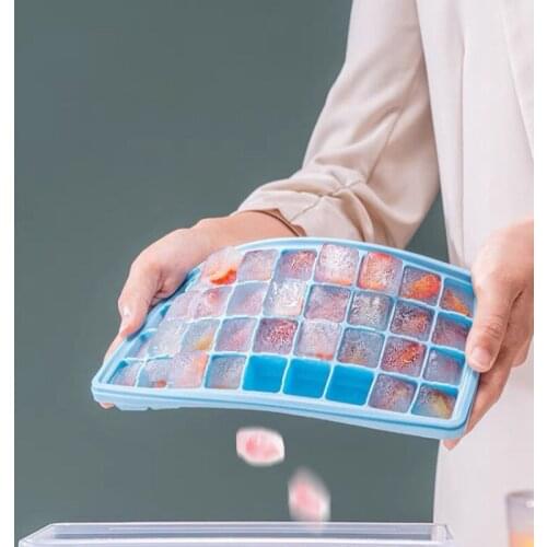 Quick freezer ice block mold ice box silica gel web celebrity frozen belt cover homemade household refrigerator Ice tray