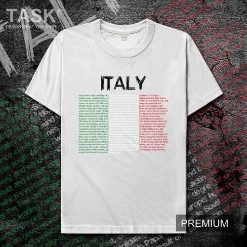 Italy Italia Italian ITA mens t shirt new Top t-shirt Fashion Short-sleeved clothes summer national team country streetwear gyms