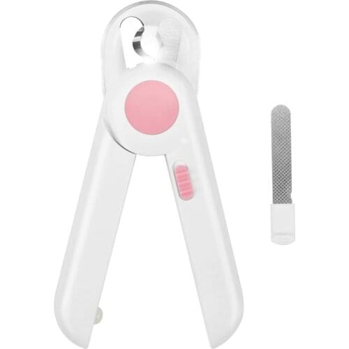 Cat Dog Nail Clippers and Trimmer, Pet Nail Clippers with LED Light to Avoid Over-Cutting, Nail File & Razor