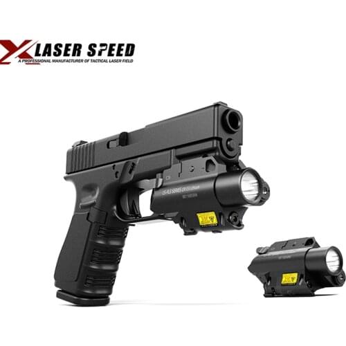 Laserspeed Aluminum Compact IR&Green Laser Sight Dual Beam with High Lumen Weapon Light Tactical Combo Glock 17 Fullsize Pistol
