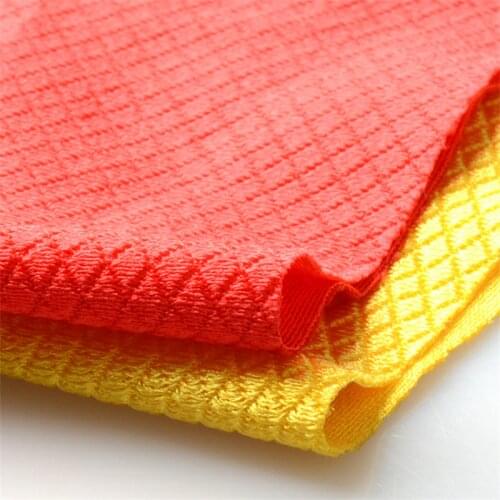 4 yards Four-corner diamond lattice jacquard four-way stretch Lycra warp knitted polyester and ammonia sports shoes material