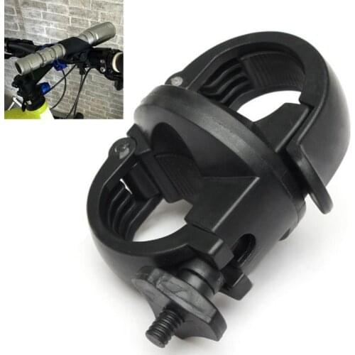 MTB Bike LED Front Flash Light Torch Lamp Mount Clip Holder Bracket 360 Degree Rotation Handlebar Clip for flashlight #A