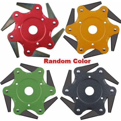 New 6 Blades Cutter Head Grass Trimmer Brushcutter 65Mn Weed Brush Cutting Garden Power Tool Accessories for Lawn Mower 6 Teeth