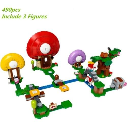 NEW Toads Treasure Hunt Expansion Set Building Blocks Classic Movie Model Kits Bricks Kids Toys For Children Birthday Girls Gift