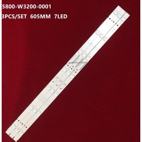 New 15 PCS*7LED 607mm LED backlight strip 5800-W32001-3P00 05-20024A-04A for LC320DXJ-SFA2 32HX4003