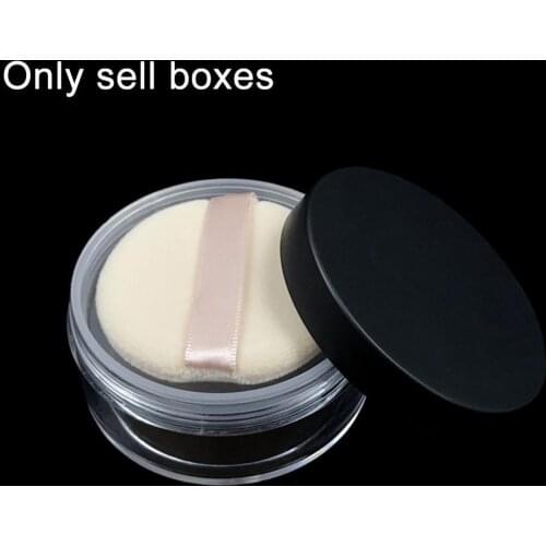 50g Powder Jar Box Case Empty Cosmetic Container Sponge Puff for Makeup Travel