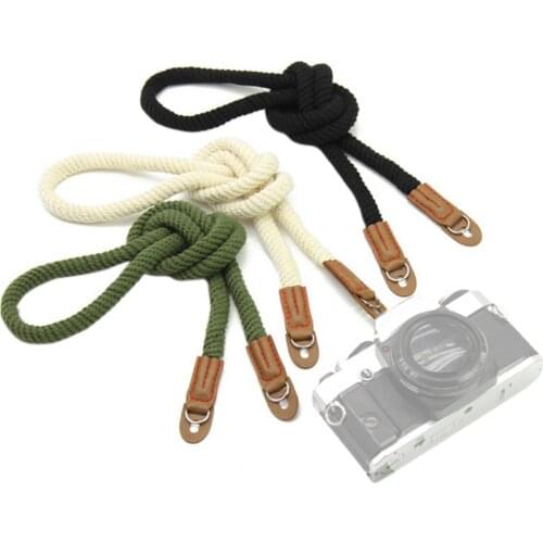 Besegad Handmade Retro Soft Cotton Wrist Hand Strap Belt for Sony a6000 a5000 5100 Leica Canon Fuji Nikon DSRL Panasonic Camera