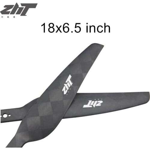 ZHT 1865 Ultra-Light Carbon Fiber Propeller 18 Inch Long Flight Time Rc Airplane And Drone Props Fit For Multi-Rotor UAV