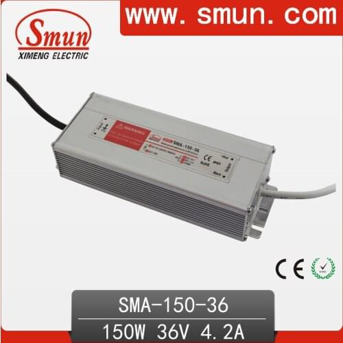 150W18-36A 4A constant current waterproof IP67 LED driver switching power supply for led strip light CE ROHS 1 year warranty
