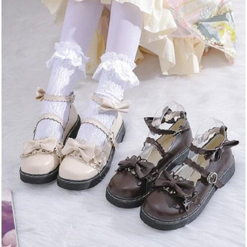 Japanese PU original sweetheart Lolita womens shoes cute loli doll shoes wild womens small shoes