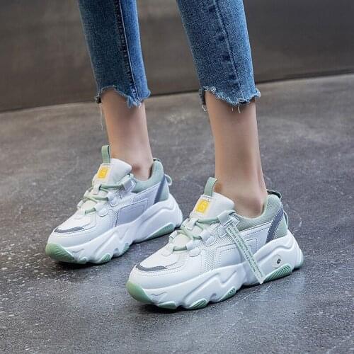 Hip Hop Womens Chunky Sneakers Tenis Basket Women Casual Platform Shoes Dad Shoes Nice