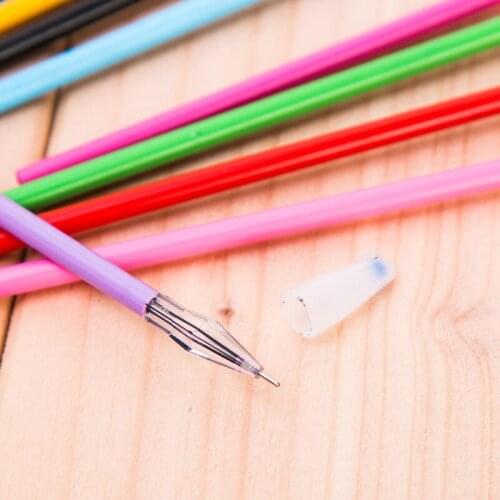 1pcs Creative Stationery Office supplies Gel pen Candy Color Student Diamond Head Gel Refill Color Water pen
