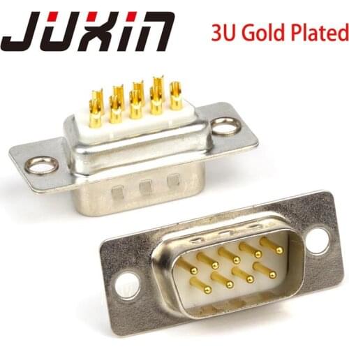 2PCS DB9 female male rs232/rs485 com connector Pc Accessories Connectors D-sub Jack RS232 9pin Solid Pin Module Serial Header