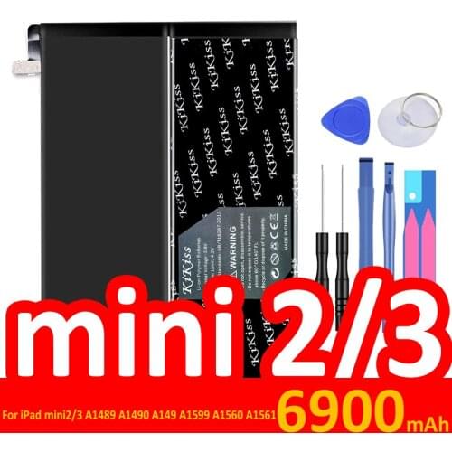 Tablet Battery For Apple IPad Mini 1 2 3 4 for Ipad Mini1 Mini2 Mini3 Mini4 Replacement Battery A1512 A1489 A1490 A1491 A1601
