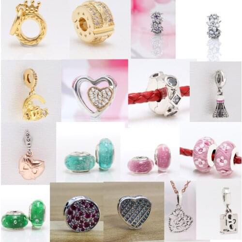 925 sterling silver beads charm suitable for ladies bracelets and necklaces Diy jewelry