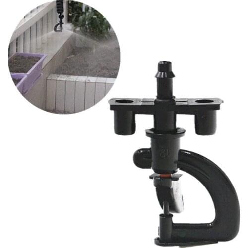 200PCS Automatic Irrigation Sprayer With 1/4" Barb Garden Micro Sprinkler Equipment Greenhouse Rotating Nozzle