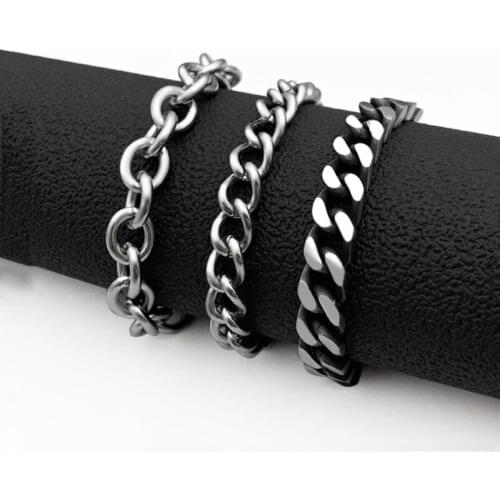 Fashion stainless steel bracelet titanium steel female new wild mens jewelry hot sale