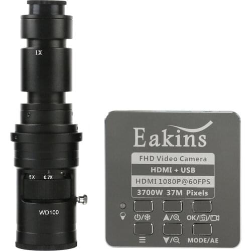 Full HD 37MP 1080P 3700W 60FPS HDMI USB Industrial Electronic Digital Video Microscope Camera For Phone PCB Soldering Repair