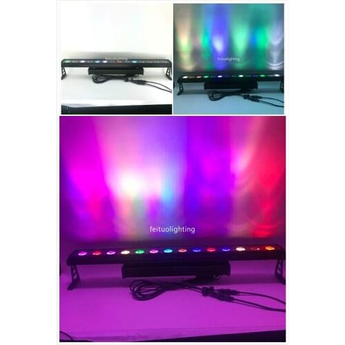 E-4/lot+fly case 14x18w RGBWA UV 6 in 1 dot pixel led wall washer outdoor bar light ip65 flood light led city color
